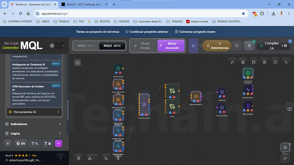 BOT DE FONDEO CON APRENDIZAJE - Soporte Técnico - Foro Techain